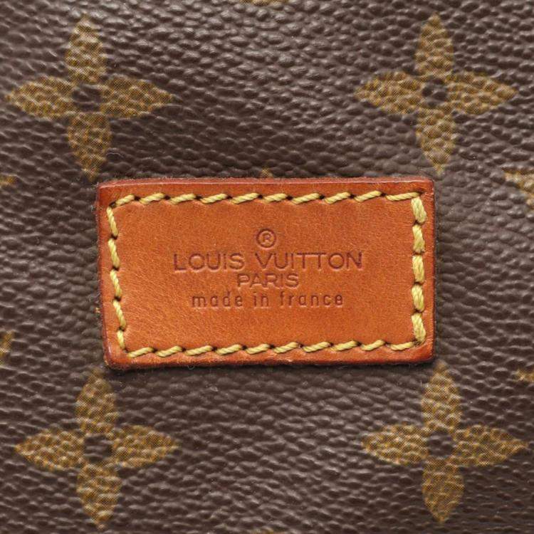Pre Owned Louis Vuitton Brown Monogram Canvas Saumur 35 Shoulder Bag