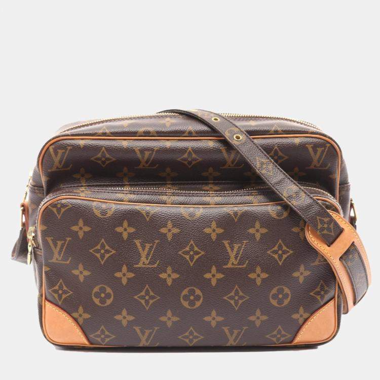 Pre Owned Louis Vuitton Brown Monogram Canvas Nile Shoulder Bag