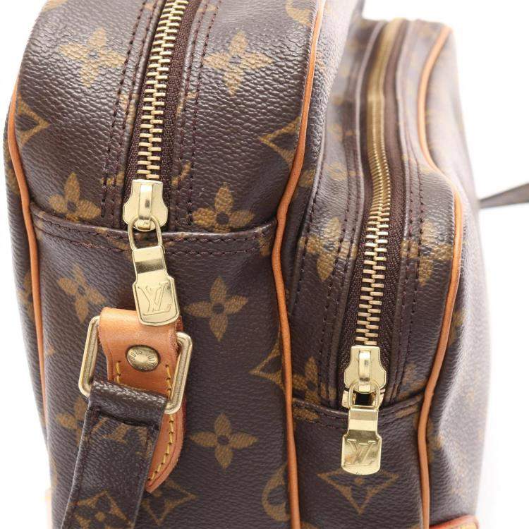 Pre Owned Louis Vuitton Brown Monogram Canvas Nile Shoulder Bag