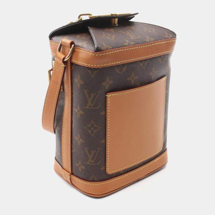 Pre Owned Louis Vuitton Brown Monogram Leather Milk Box Shoulder Bag