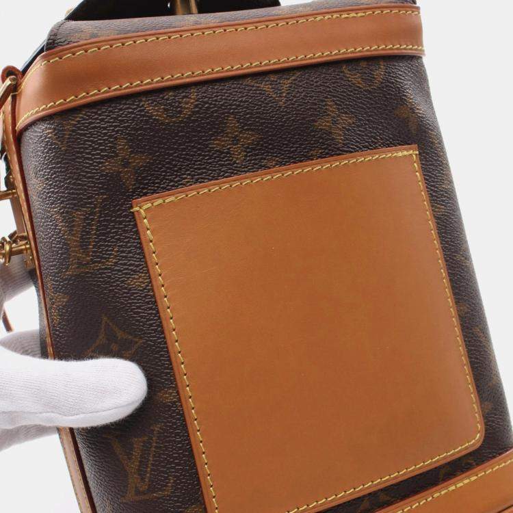 Pre Owned Louis Vuitton Brown Monogram Leather Milk Box Shoulder Bag