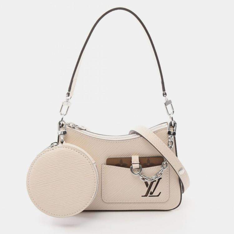 Pre Owned Louis Vuitton Beige Epi Quartz LV Marellini Shoulder Bag