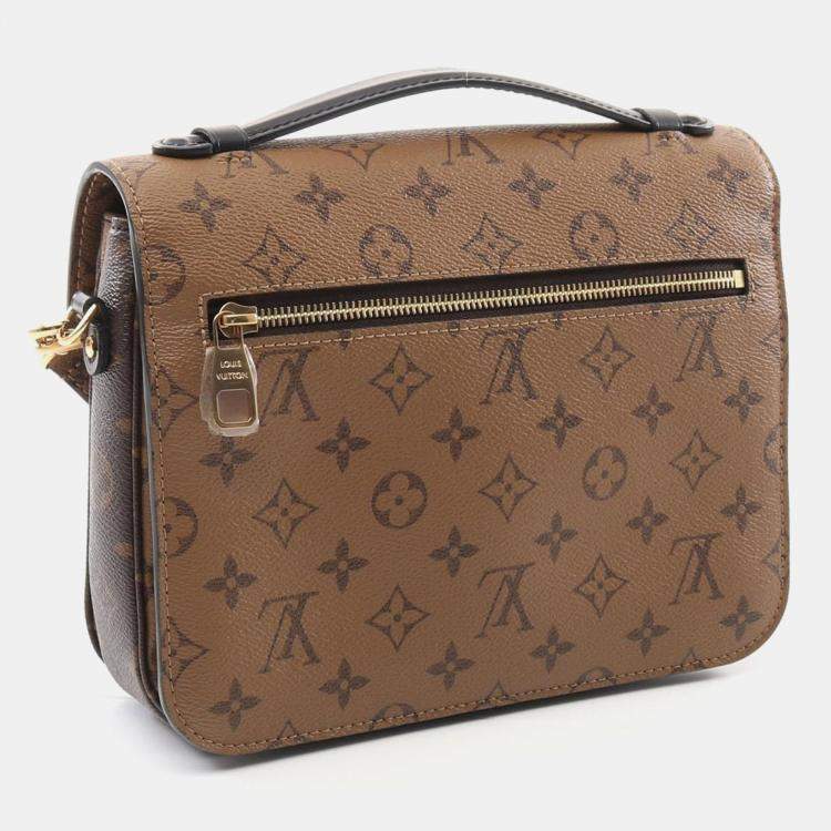 Pre Owned Louis Vuitton Monogram Reverse Pochette Metis MM Crossbody Bag