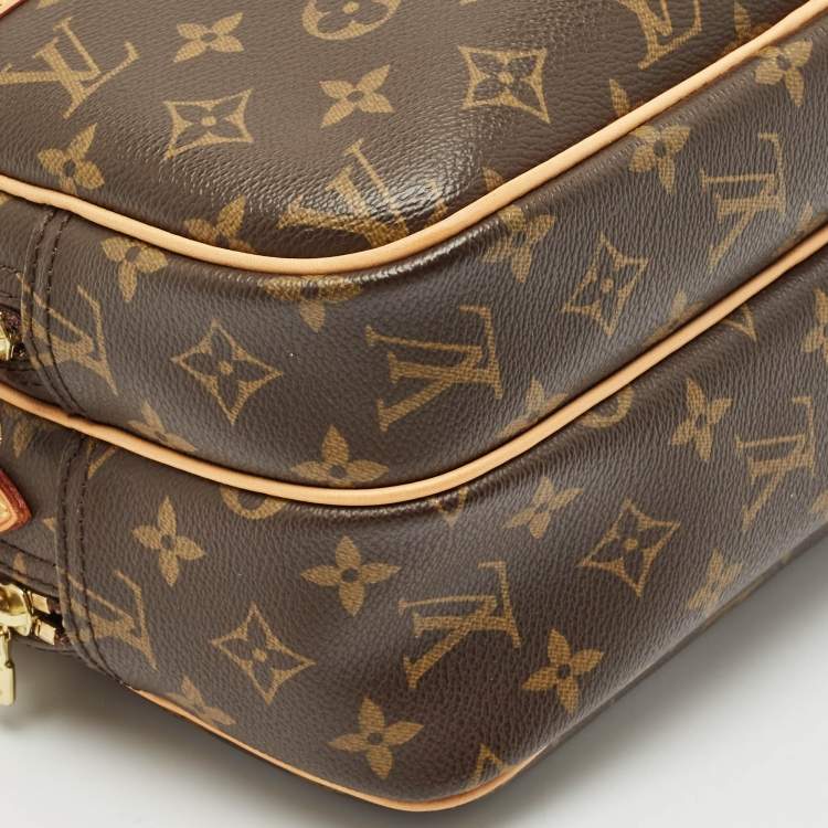 Pre Owned Louis Vuitton Monogram Canvas Reporter PM Bag