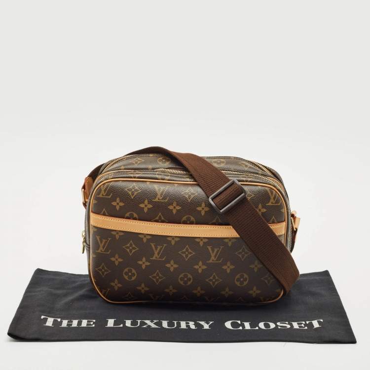 Pre Owned Louis Vuitton Monogram Canvas Reporter PM Bag
