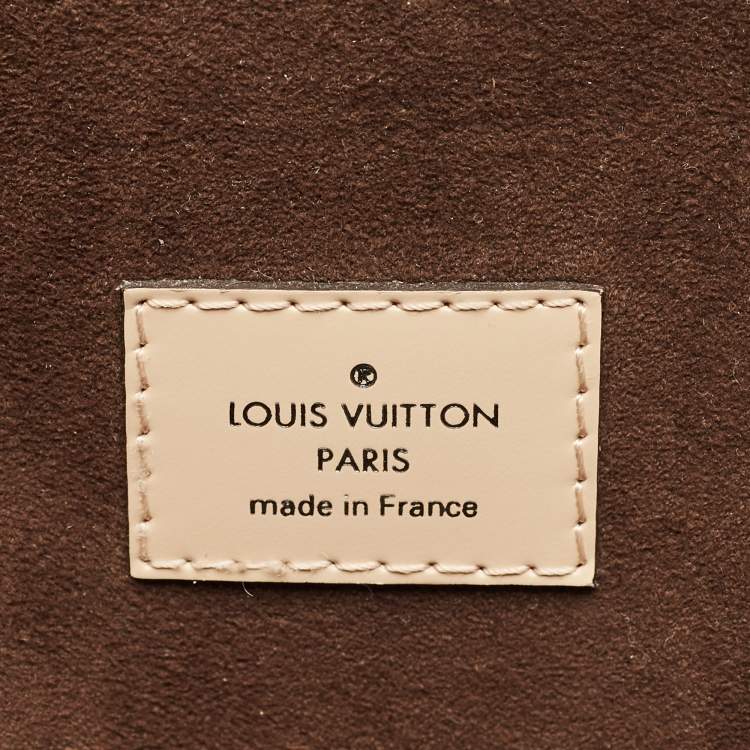 Pre Owned Louis Vuitton Beige Epi Leather Cluny MM Bag