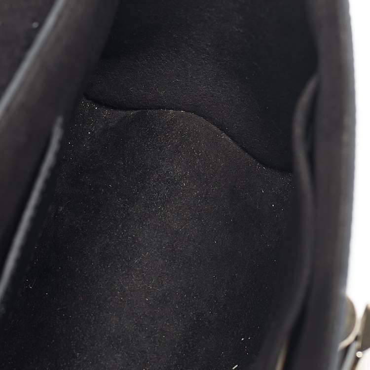 Pre Owned Louis Vuitton Black Epi Leather Braided Twist MM Bag