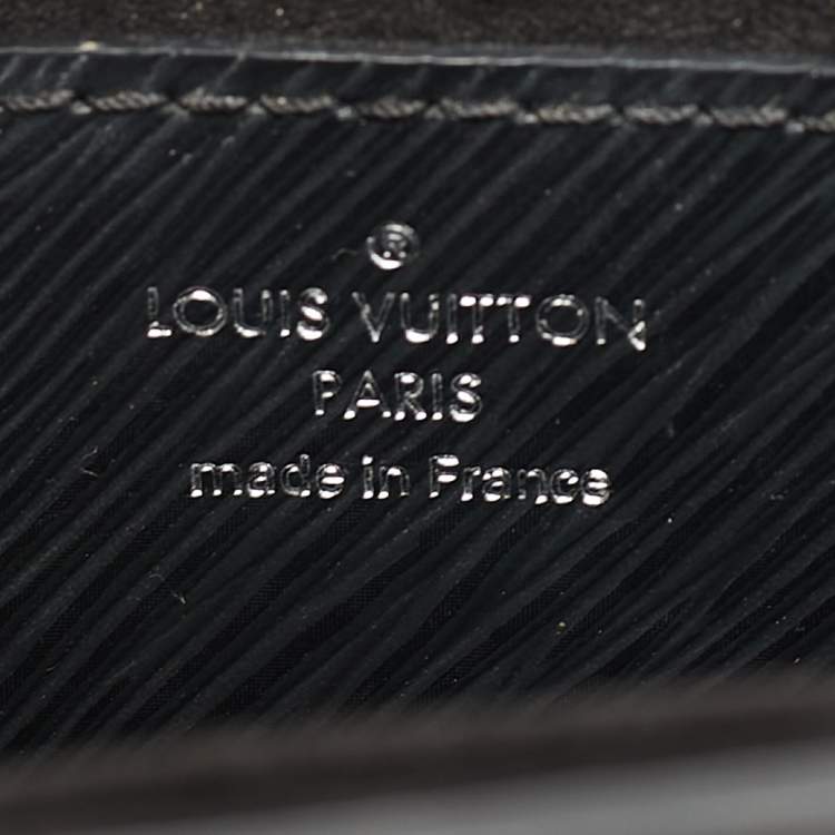 Pre Owned Louis Vuitton Black Epi Leather Braided Twist MM Bag