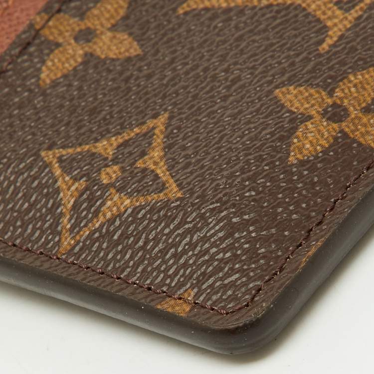 Pre Owned Louis Vuitton Armagnac Monogram Canvas Card Holder