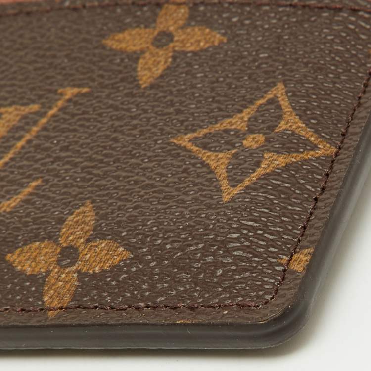 Pre Owned Louis Vuitton Armagnac Monogram Canvas Card Holder