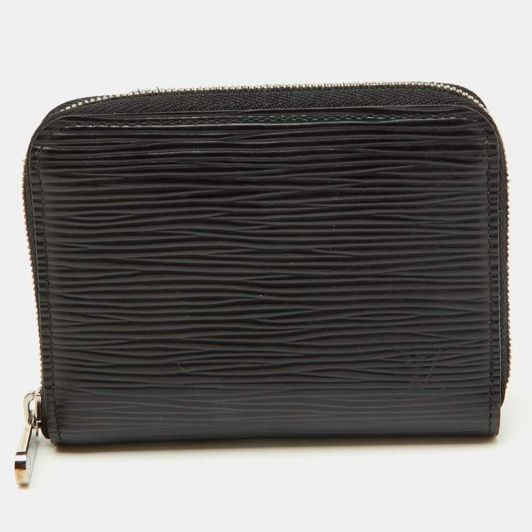 Pre Owned Louis Vuitton Black Epi Leather Zippy Coin Purse