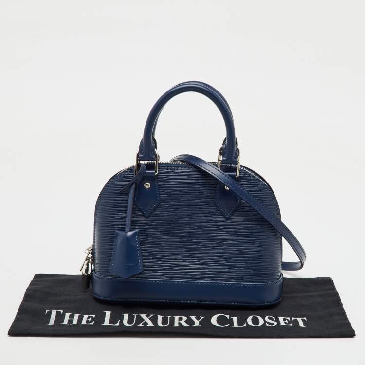 Pre Owned Louis Vuitton Indigo Epi Leather Alma BB Bag