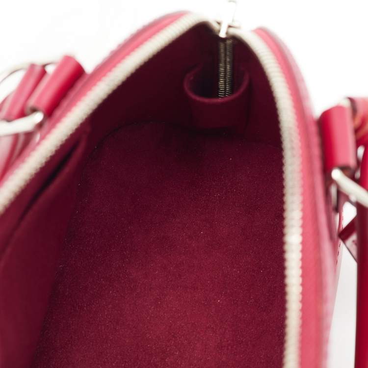 Pre Owned Louis Vuitton Fuchsia Epi Leather Alma BB Bag