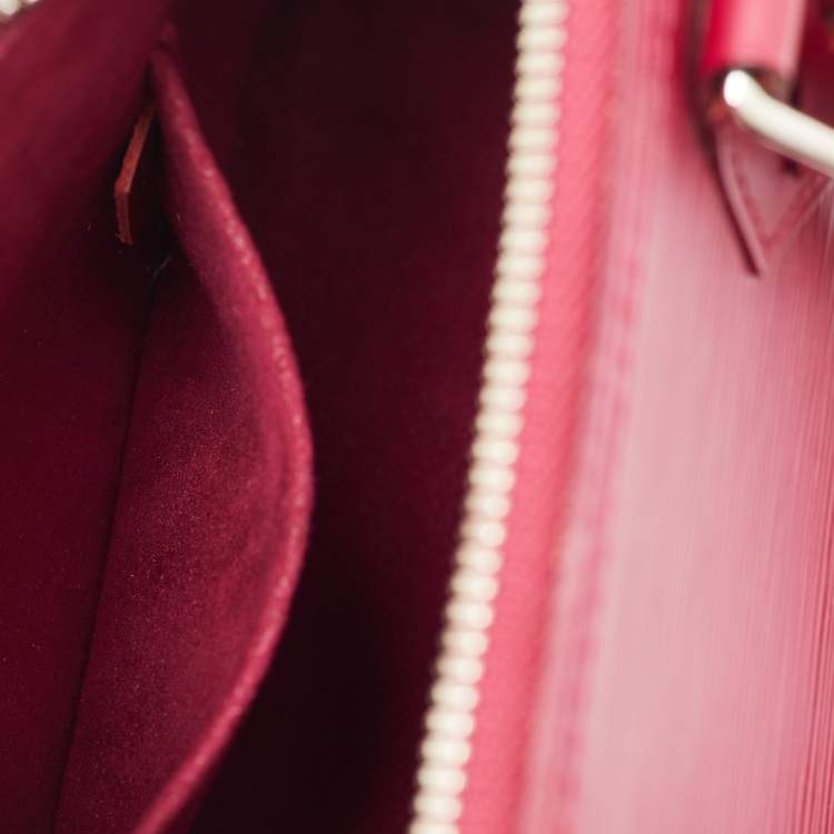 Pre Owned Louis Vuitton Fuchsia Epi Leather Alma BB Bag