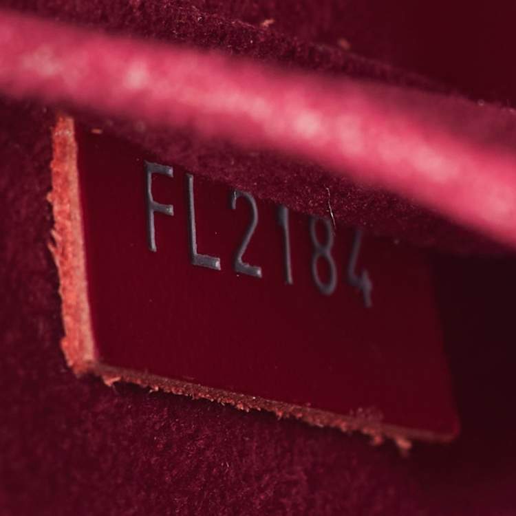 Pre Owned Louis Vuitton Fuchsia Epi Leather Alma BB Bag