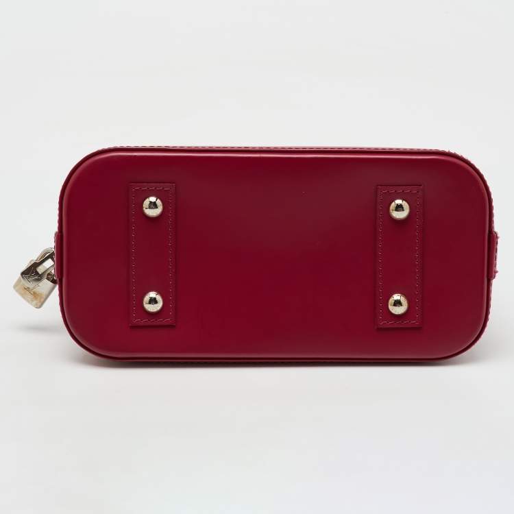 Pre Owned Louis Vuitton Fuchsia Epi Leather Alma BB Bag