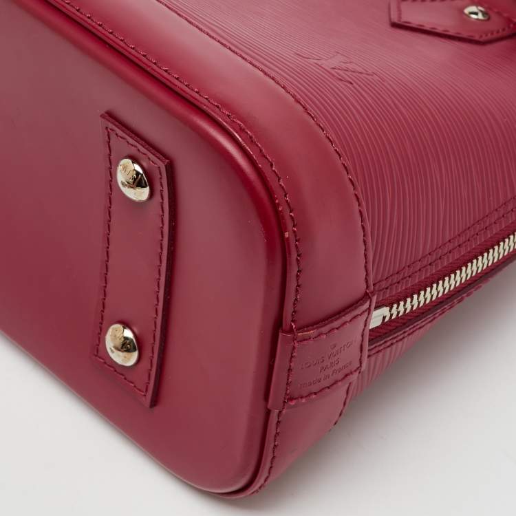 Pre Owned Louis Vuitton Fuchsia Epi Leather Alma BB Bag