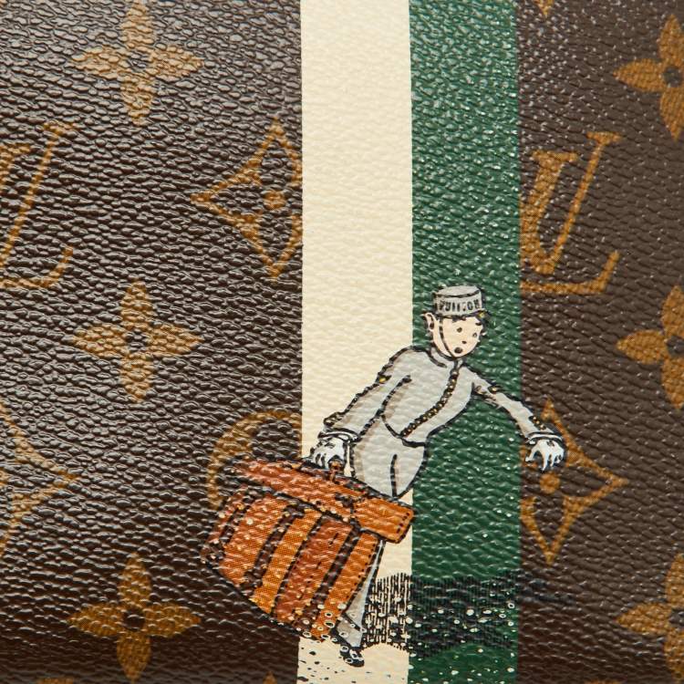 Pre Owned Louis Vuitton Monogram Canvas Groom Zippy Organiser