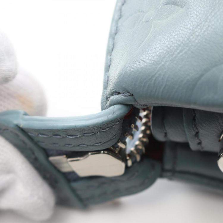 Pre Owned Louis Vuitton Blue Leather Coussin PM Shoulder Bag