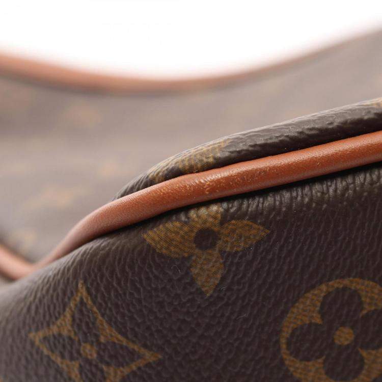 Pre Owned Louis Vuitton Brown/Beige Monogram Canvas Dauphine MM Shoulder Bag