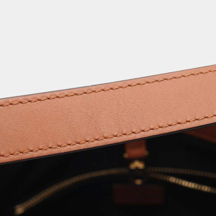 Pre Owned Louis Vuitton Brown/Beige Monogram Canvas Dauphine MM Shoulder Bag