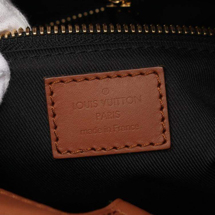 Pre Owned Louis Vuitton Brown/Beige Monogram Canvas Dauphine MM Shoulder Bag
