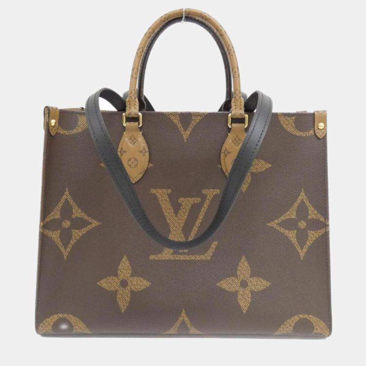 Pre Owned Louis Vuitton Brown Monogram Giant OnTheGo MM Handbag