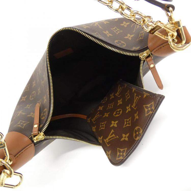 Pre Owned Louis Vuitton Brown Monogram Reverse Loop Hobo Bag