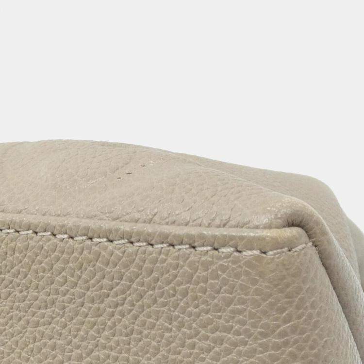 Pre Owned Louis Vuitton Tourterelle Monogram Empreinte Grand Palais MM Handbag