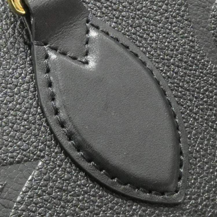 Pre Owned Louis Vuitton Black Monogram Empreinte OnTheGo GM Handbag