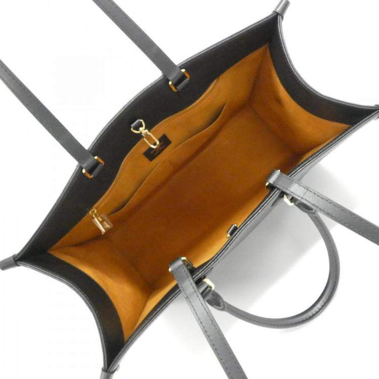 Pre Owned Louis Vuitton Black Monogram Empreinte OnTheGo GM Handbag