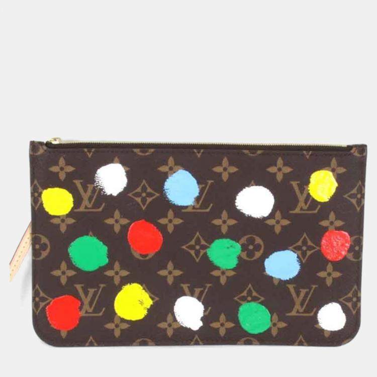 Pre Owned Louis Vuitton Brown Monogram Canvas Dots Neverfull MM Shoulder Bag