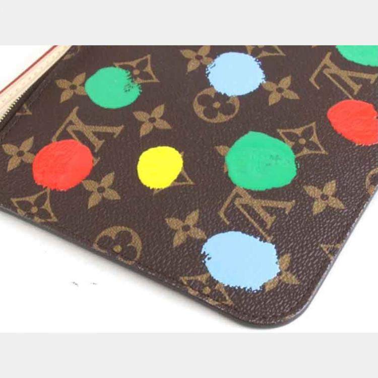 Pre Owned Louis Vuitton Brown Monogram Canvas Dots Neverfull MM Shoulder Bag