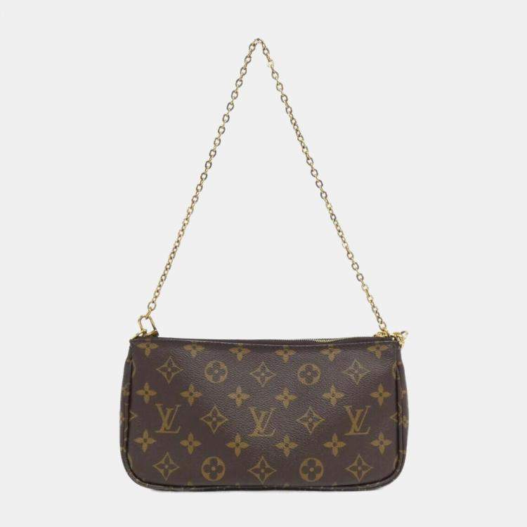 Pre Owned Louis Vuitton Brown Monogram Multi Pochette Accessoires Shoulder Bag