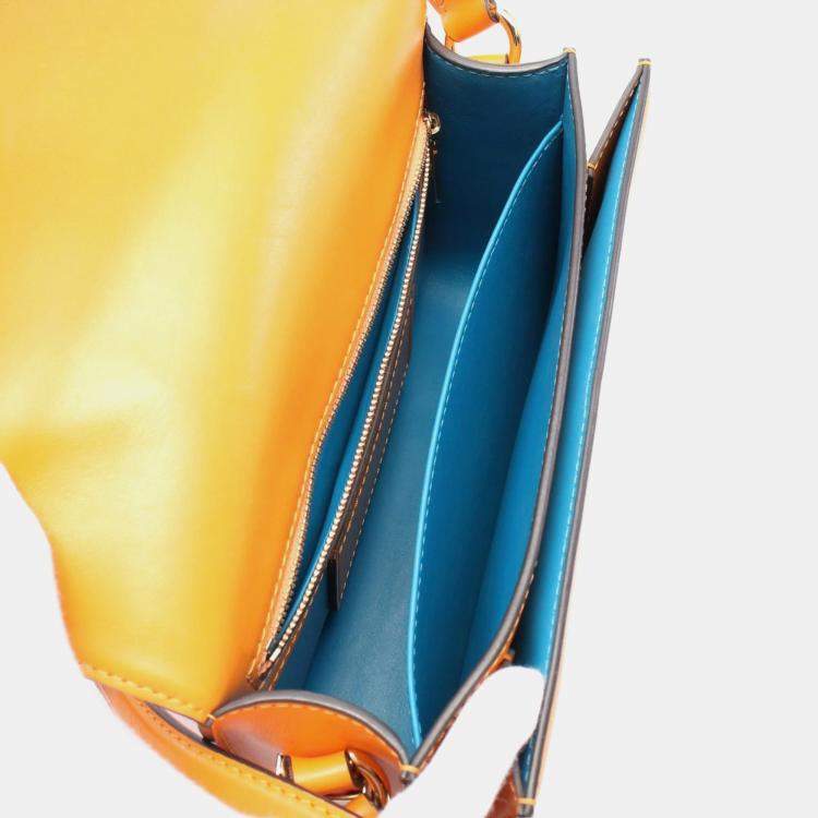 Pre Owned Louis Vuitton Summer Gold Smooth Calfskin LV Pont 9 Shoulder Bag