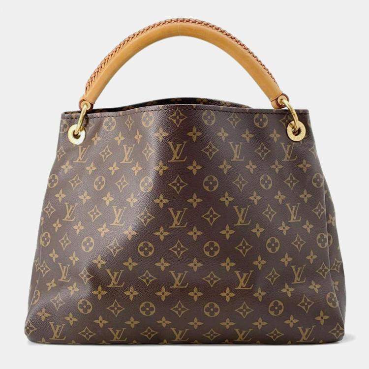 Pre Owned Louis Vuitton Beige Monogram Artsy MM Shoulder Bag