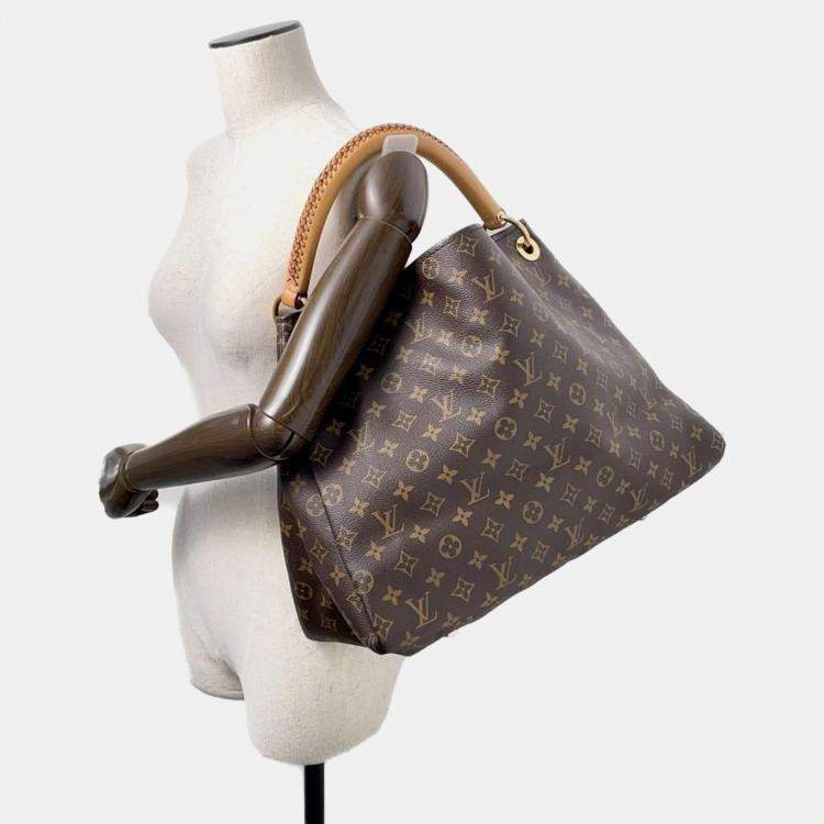 Pre Owned Louis Vuitton Beige Monogram Artsy MM Shoulder Bag