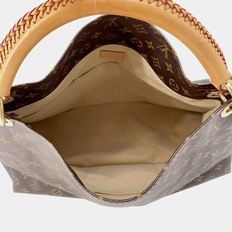 Pre Owned Louis Vuitton Beige Monogram Artsy MM Shoulder Bag