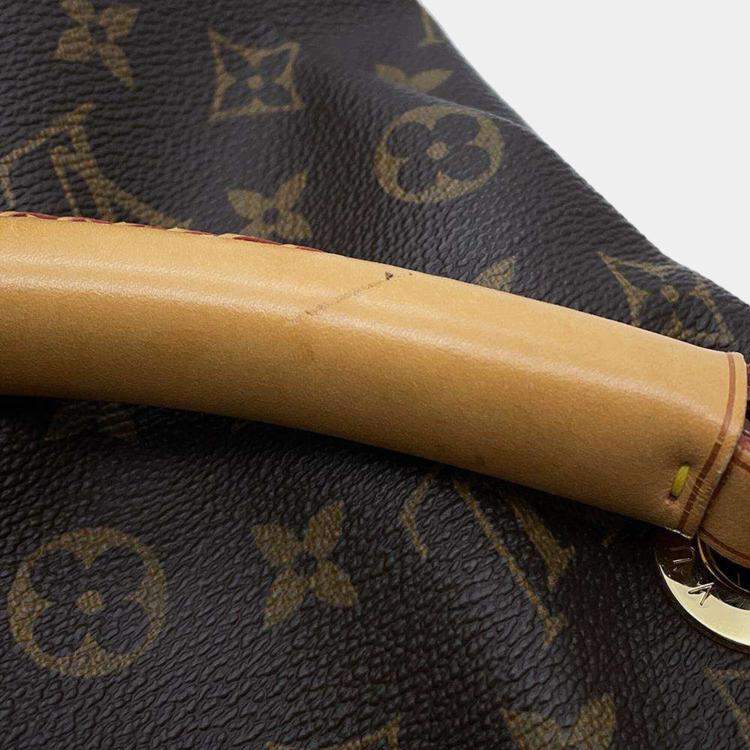 Pre Owned Louis Vuitton Beige Monogram Artsy MM Shoulder Bag
