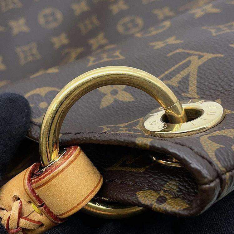 Pre Owned Louis Vuitton Beige Monogram Artsy MM Shoulder Bag