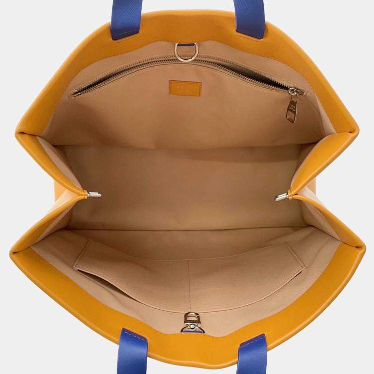 Pre Owned Louis Vuitton Saffron Leather MM Shopper Tote Bag