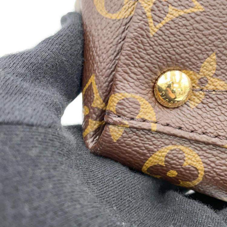 Pre Owned Louis Vuitton Brown Monogram V Tote BB Bag