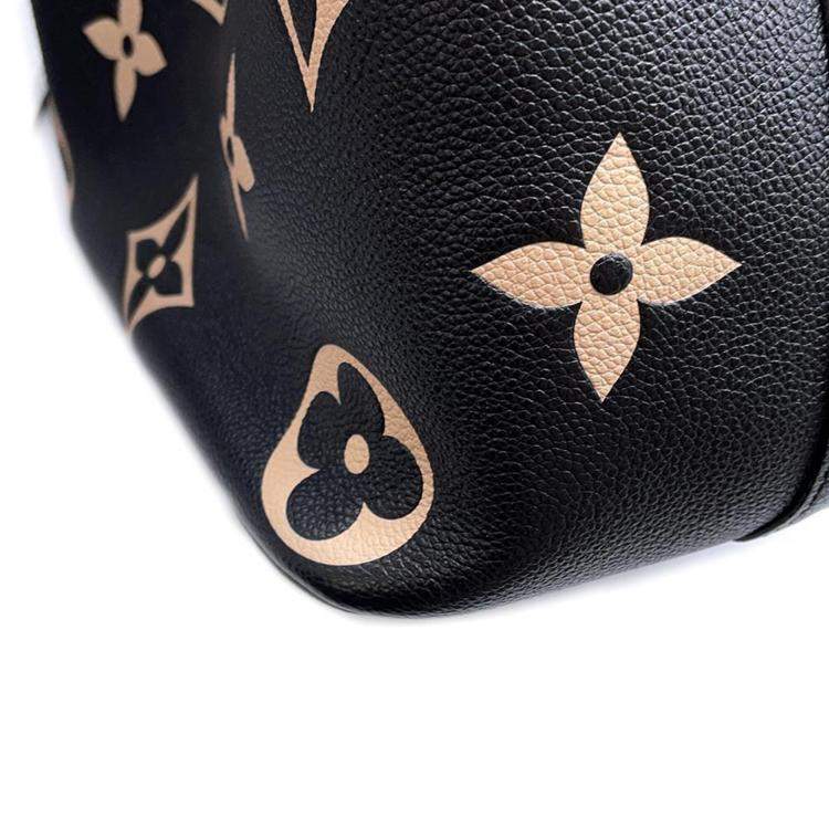 Pre Owned  Louis Vuitton Noir/Beige Bicolor Monogram Empreinte Leather Neonoe MM Shoulde Bag