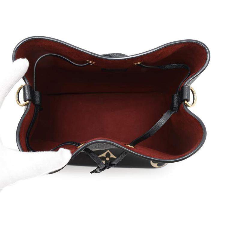 Pre Owned  Louis Vuitton Noir/Beige Bicolor Monogram Empreinte Leather Neonoe MM Shoulde Bag