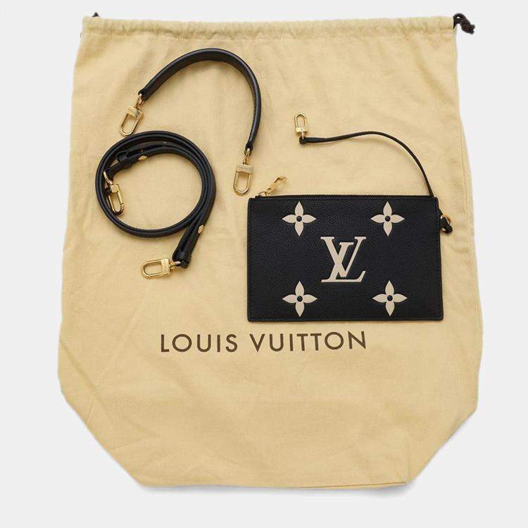Pre Owned  Louis Vuitton Noir/Beige Bicolor Monogram Empreinte Leather Neonoe MM Shoulde Bag