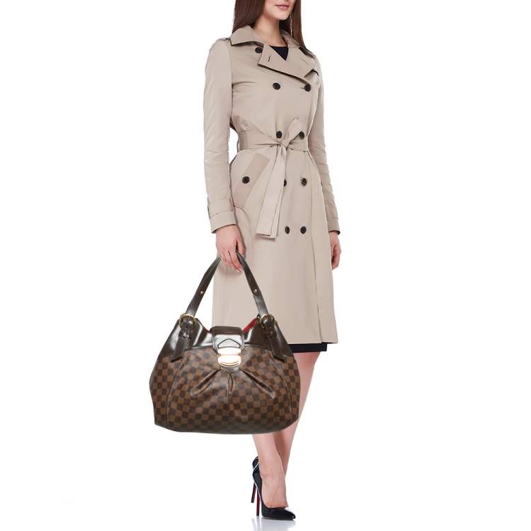 Pre Owned Louis Vuitton Damier Ebene Canvas Sistina GM Bag