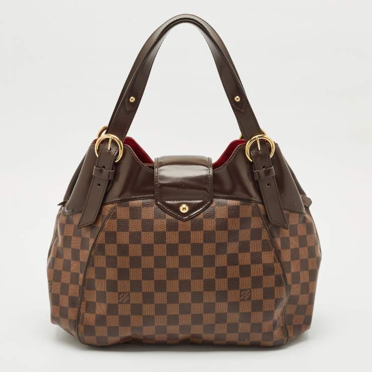 Pre Owned Louis Vuitton Damier Ebene Canvas Sistina GM Bag