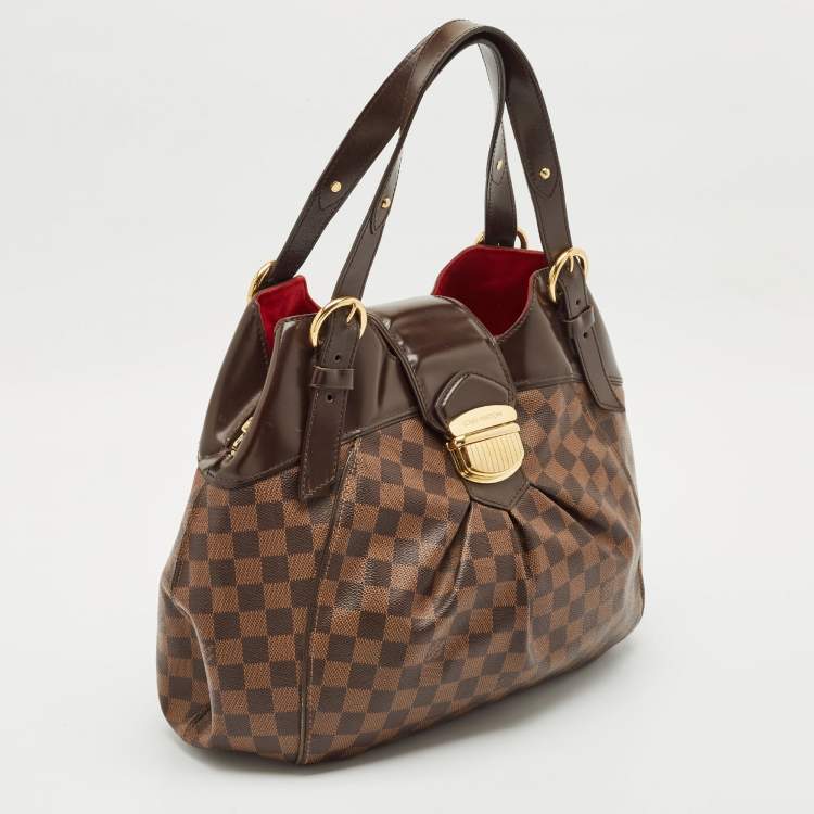Pre Owned Louis Vuitton Damier Ebene Canvas Sistina GM Bag