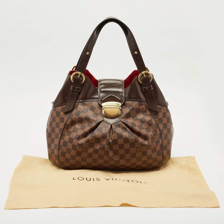 Pre Owned Louis Vuitton Damier Ebene Canvas Sistina GM Bag