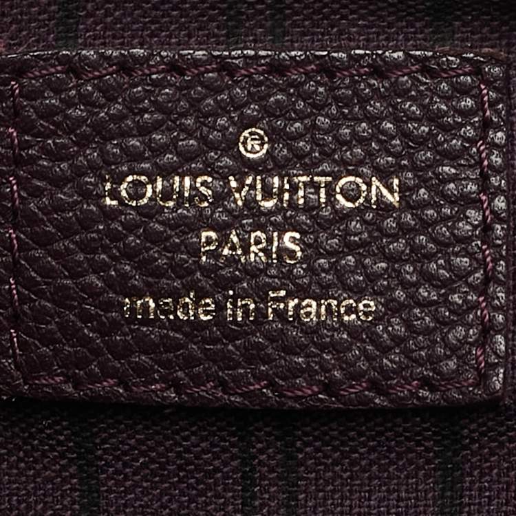 Pre Owned Louis Vuitton Aube Monogram Impreinte Leather Speedy 25 Bandouliere Bag